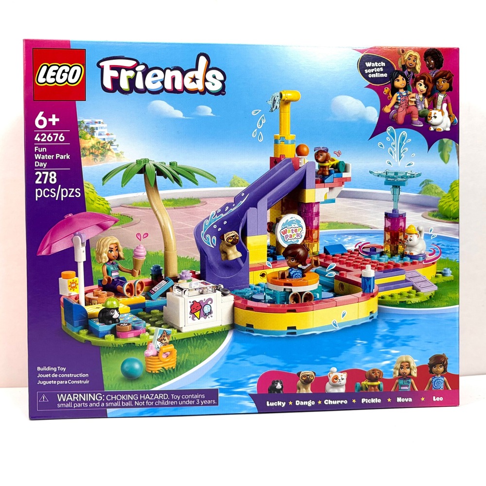 LEGO Friends Fun Water Park Day 42676 Building Toy Set Kids New Sealed